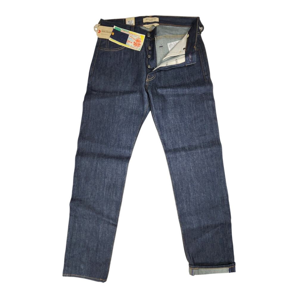 New Levi's Made & Crafted Ruler Straight Jeans Men's Size 32x34 Button Fly